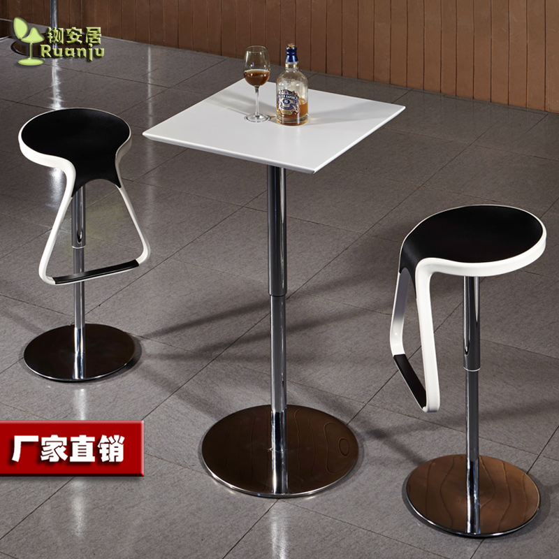 Manufacturer direct sales lift turning the bar chair bar table and chairs B291-1 spot bar stool brief and high footstool for home