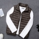 2018 thu đông mới nhẹ xuống vest nam cực nhẹ xuống vest vest vai cỡ lớn xuống áo khoác đôi mẫu