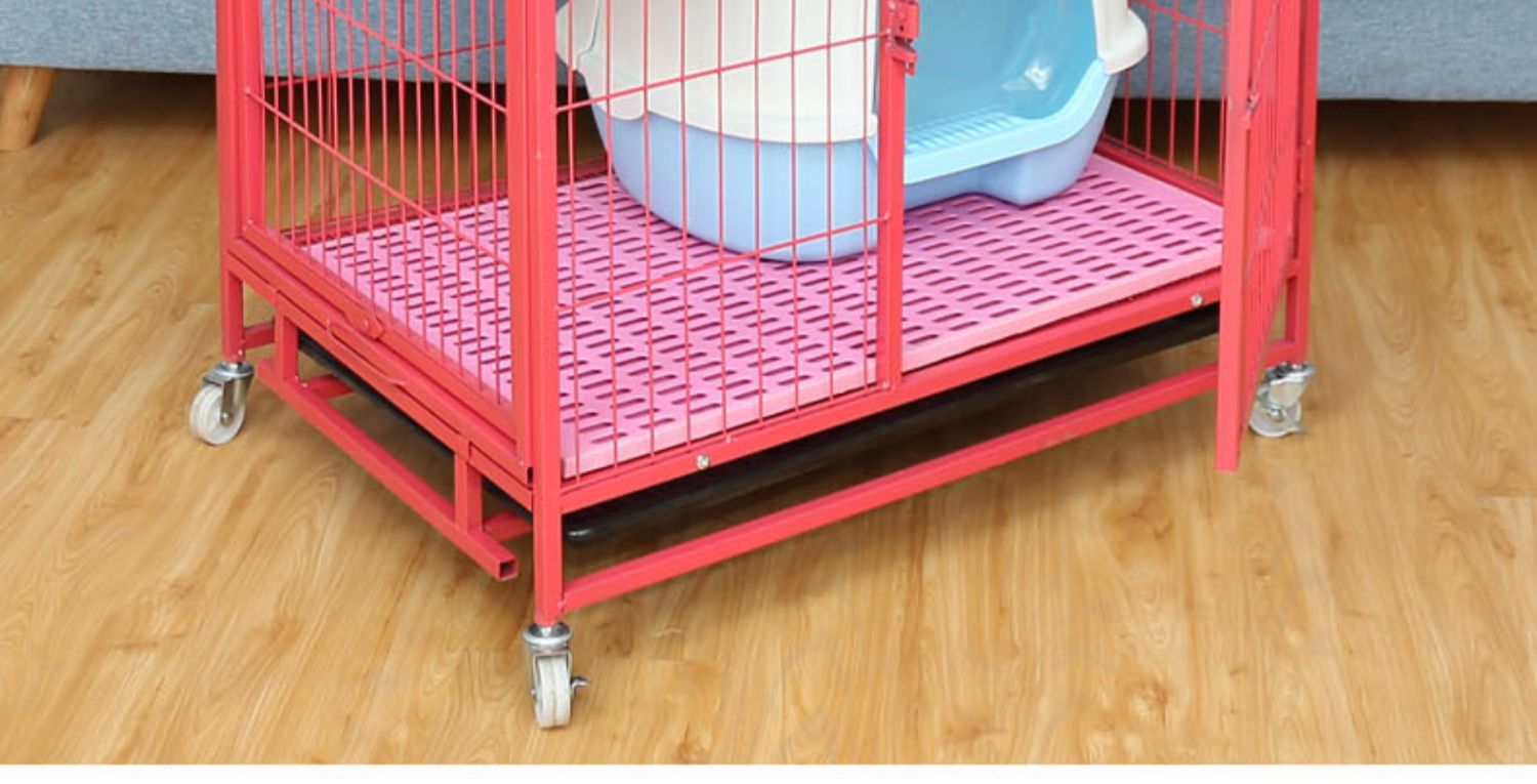 Mèo lồng mèo biệt thự hai tầng ba tầng đặc biệt cung cấp mèo nhà mèo xả rác với nhà vệ sinh lớn mèo nhà lồng - Cat / Dog hàng ngày Neccessities bình nước cho chó lớn