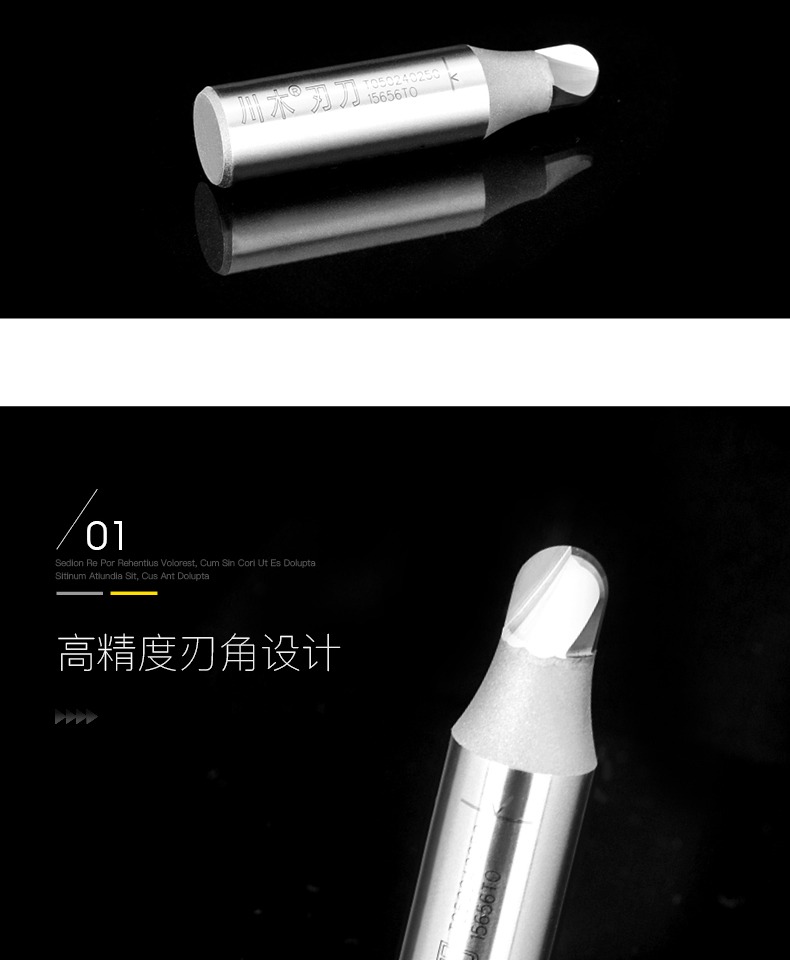 lưỡi cưa mỏng Lưỡi dao Chuanmu Gia công khắc CNC TCT dao đáy tròn 1/24 chế biến gỗ chuyên nghiệp Lưỡi dao cắt thẳng 23T0502 - Dụng cụ cắt mũi khoét lỗ tròn