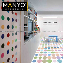 Nordic Round Dot Flower Brick Matt Anti Slip Kindergarten Ground Tile 200 Childrens room Ported antique brick