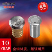 (German munzer) primary-secondary door interior door accessories 304 stainless steel spring concealed pin dust cylinder