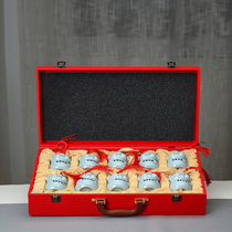 Gothic kiln tea cans small travel portable household ceramic sealed cans simple gift box packaging festive custom gifts