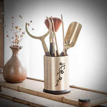 Tea ceremony accessories six gentlemen teacup tweezers kung fu tea clip tea knife tea spoon tea needle household set of tools