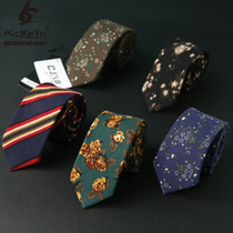 Tie male hand to play Korean version of dress business career work wedding groom wedding student suit small tie