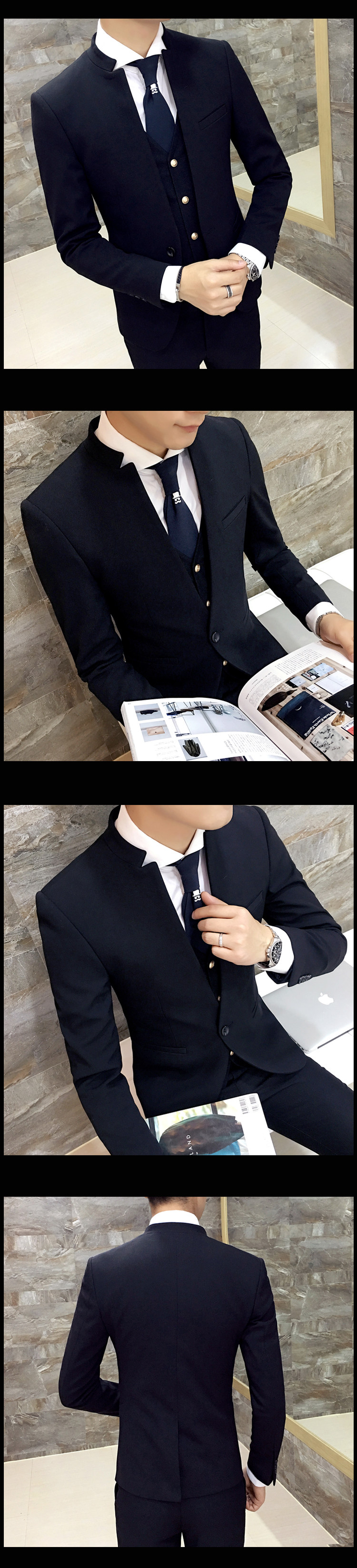 Costume homme en polyester pour Quatre saisons - Ref 1551196 Image 8