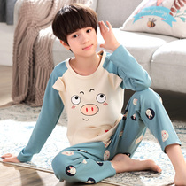 Spring Autumn Season Long Sleeves Children Sleepwear Boy Pure Cotton Cartoon Kid Baby Boys Home Conserved Boy Full Cotton