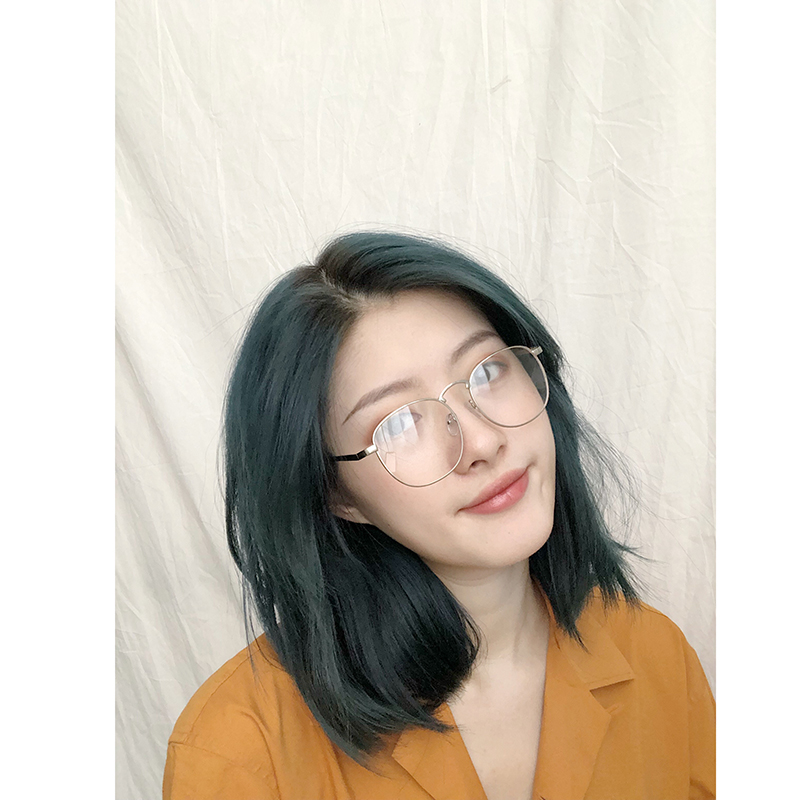 [Sau gương xấu xí] Phiên bản tiếng Hàn của khung kính retro full frame nữ thủy triều tròn văn học kim loại phẳng khung ánh sáng nam kính gọng vuông