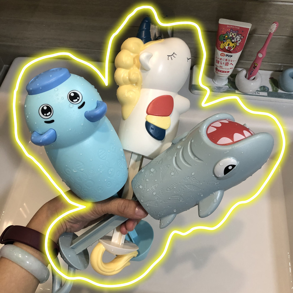 Children's bath rifle spray toy pool water playwater shark pink pink pink pink pink beach