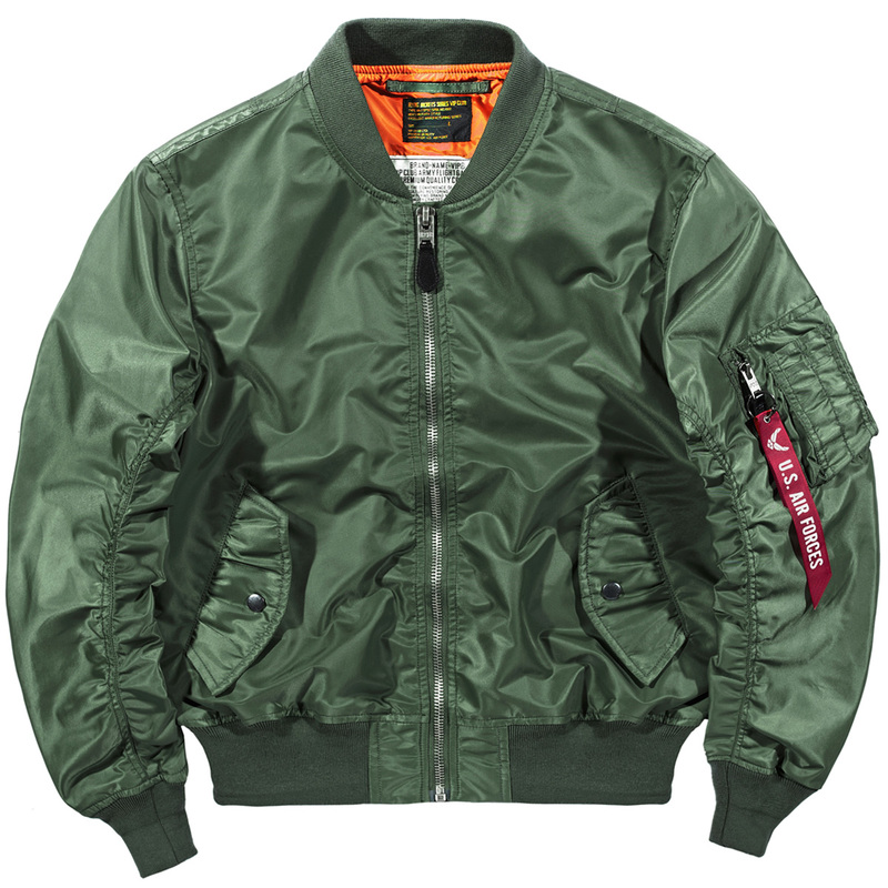 Vip Solid Color Ma1 Pilot Jacket for Men, Thin, Large Size, Loose, Stylish Workwear Jacket, Korean Style Baseball Jacket, Trendy