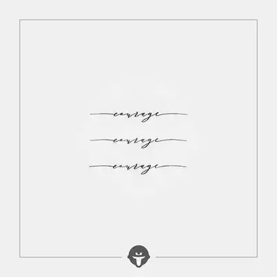 Change @ becme tattoo stickers waterproof female lasting English courage male simple text literature and art fresh