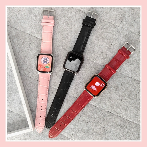 Применимо AppleWatch7 ремешок 45 Apple SE Watch Iwatch5/6 кожа 3 поколения 4 Crocodile Pattern 2 Butterfly 44mm40 Мужчины и женщины Новый S7/6 Creative 41 High -End Inspiration