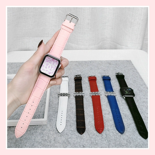 Применимо AppleWatch7 ремешок 45 Apple SE Watch Iwatch5/6 кожа 3 поколения 4 Crocodile Pattern 2 Butterfly 44mm40 Мужчины и женщины Новый S7/6 Creative 41 High -End Inspiration