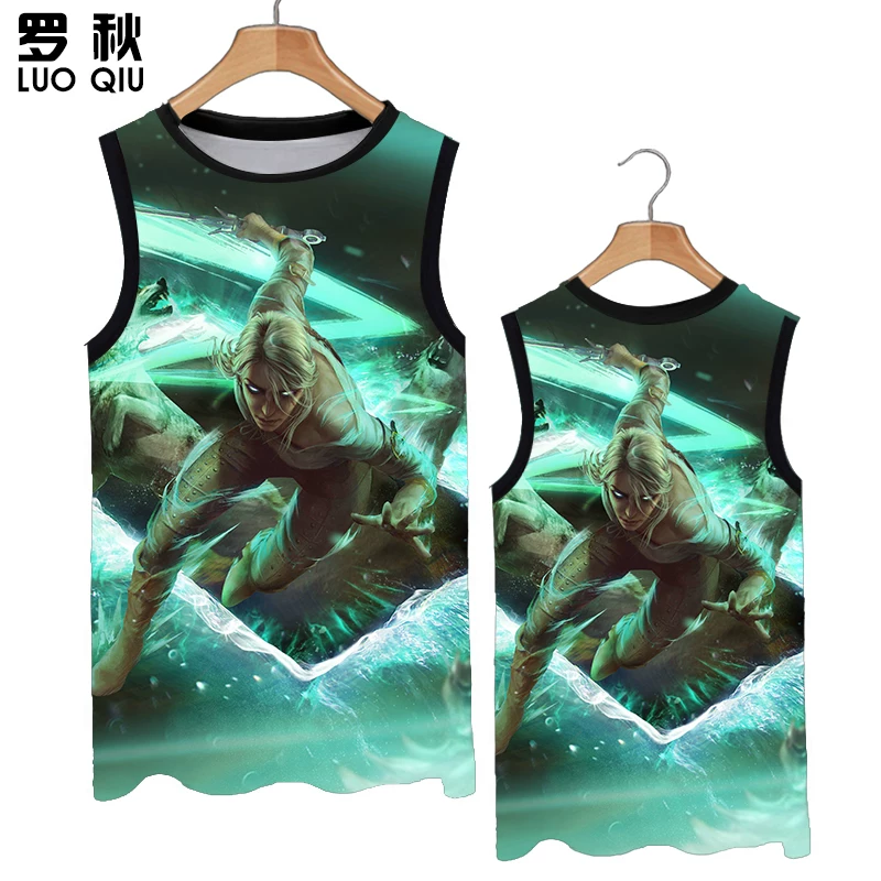 The Witcher 3 Crazy Hunting The Witcher Hunter Game Short-sleeved T-shirt Men's Speed Dry Half-sleeved Ice Filter