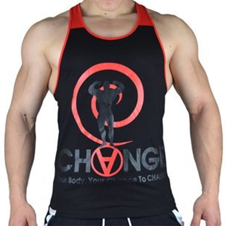 Cơ bắp anh em vest nam mùa hè vai thể thao thể dục thể hình không tay bó sát căng mồ hôi thấm mồ hôi shop quần áo thể thao