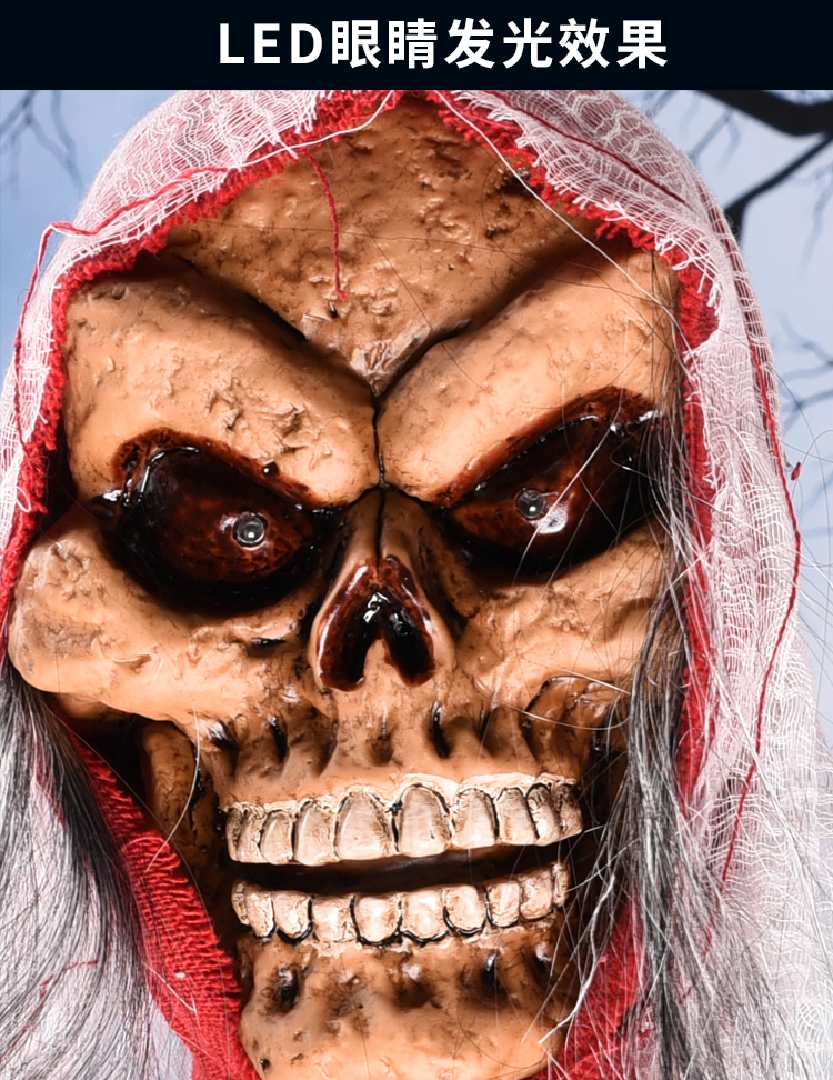 Halloween ăn mặc đạo cụ phòng kinh dị trang trí thanh cung cấp ám ảnh nhà gọn gàng đáng sợ mô hình hộp sọ - Sản phẩm Đảng / Magic / Hiệu suất đồ dùng hóa trang	