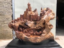 Thuja root carving ornaments aged with the type of Ebony Jinsi Nan beautiful living room large natural original ecological too wood carving