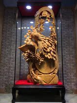 Natural log root cliff Cypress Golden NUM sandalwood agarwood carving ornaments living room ebony carving crafts