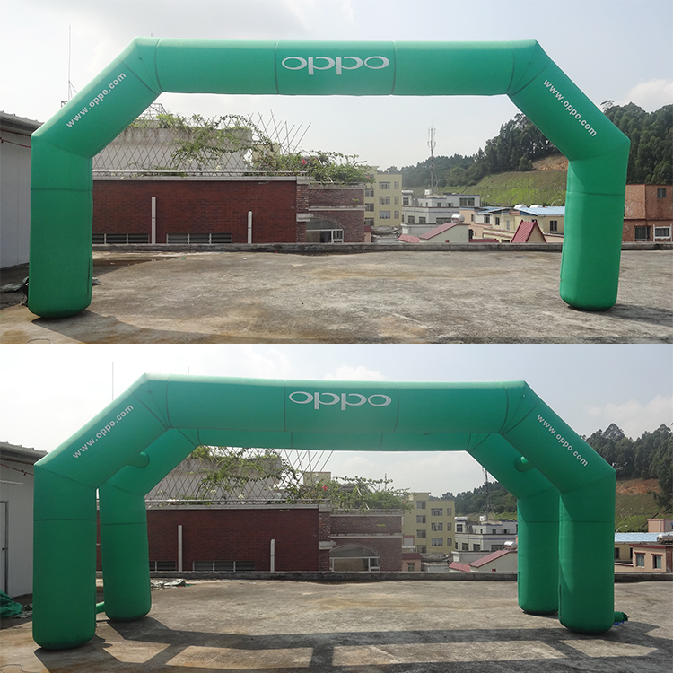 Inflatable arch double arch oppo vivo mobile phone advertising rainbow door tent opening square arch activity customization