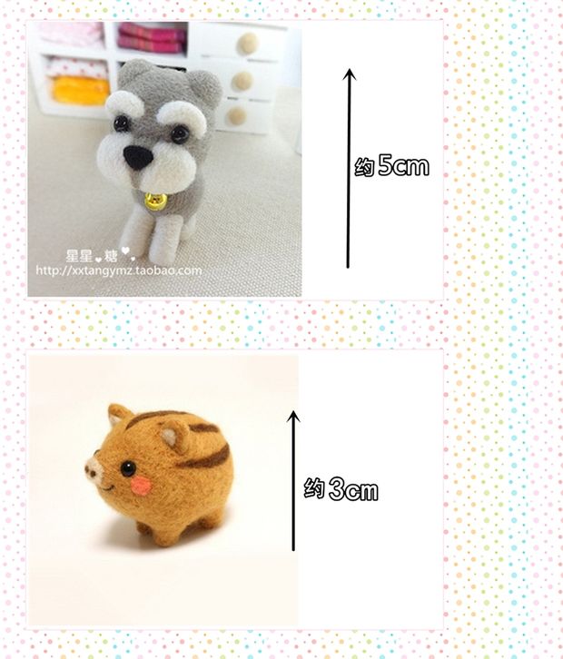 Pika gấu mèo vận chuyển len cảm thấy trêu đùa diy gói handmade gói vật liệu mới làm quen để gửi các công cụ - Công cụ & vật liệu may DIY thước dây đo quần áo