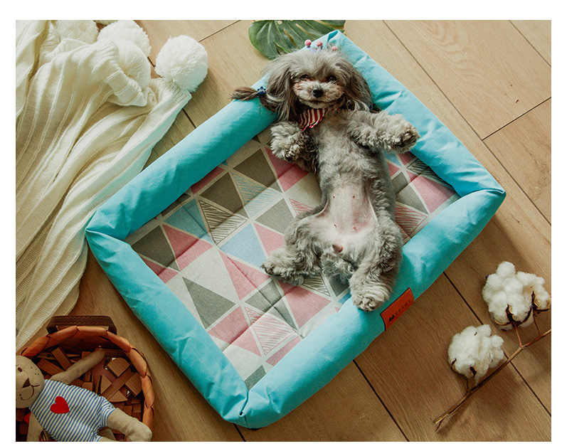 Chuồng chó nhỏ Teddy mat mat mùa hè lưới mèo đỏ xả rác thú cưng trung bình luật chống lại Keji cung cấp đầy đủ - Cat / Dog hàng ngày Neccessities Bát đựng thức ăn cho chó
