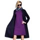 Naixin custom 94133 Woolencoat Korean version gorgeous and dignified women's double-breasted solid color coat woolencoat