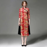 奈昕 27303 большие и маленькие размеры, индивидуальное высококачественное улучшенное платье Cheongsam для свадебного банкета, длинное платье для свекрови