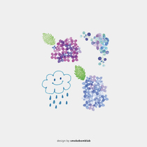 smokebomblab tattoo stickers for kids endless summer hydrangea watercolor raindrops spring day