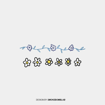 smokebomblab floral bracelet sun flower ins hyun ya wind waterproof long lasting tattoo sticker
