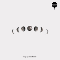 smokebomblab kids creative waterproof tattoo stickers moon little moon lunar eclipse