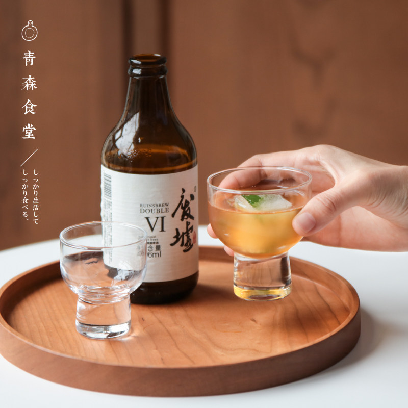 < Qingsen Cafeteria > Japan imports Lyu Zongrikyo Tecko glass clear wine glass of dessert cup of fruit juice tea cup