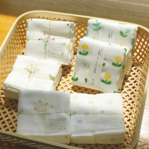 〈Aomori Shokudo〉2 pieces made in Japan Fresh Forest kitchen dishwashing cloth Soft cotton gauze handkerchief