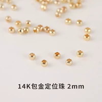 100 штук/Большое отверстие 14K золотые патроны. Настоящее золото не легко исчезает