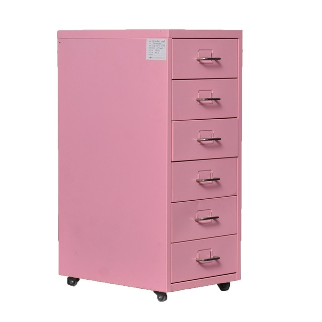 Drawer-type file cabinet storage mobile activity low cabinet under the table iron small cabinet a4 office narrow storage multi-layer