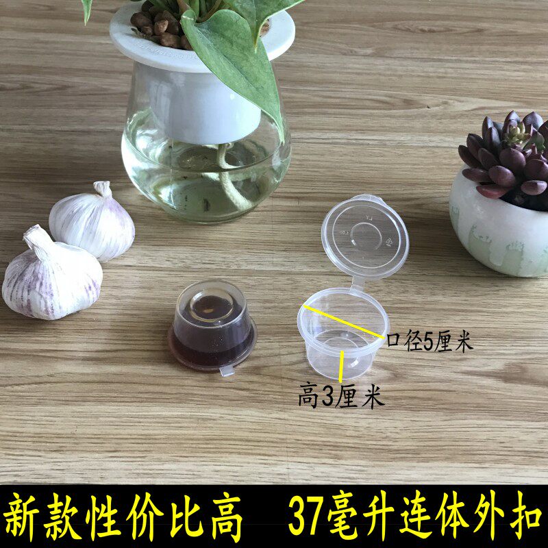Sauce Cup Disposable sauce Box packaged Sauce Box Chili Oil Takeaway With Lid Small Dining Box Plastic Round Soup Bowl