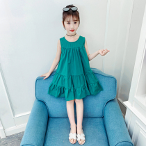 Childrens dress Ocean Gas Skirt Summer Dress Princess Dress 2022 New Girl Vest Cotton Fabric Skirt Summer Girl Dress dress