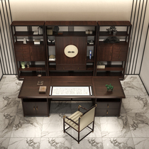 New Chinese solid wood office furniture boss desk president desk and chair combination desk manager executive desk executive desk