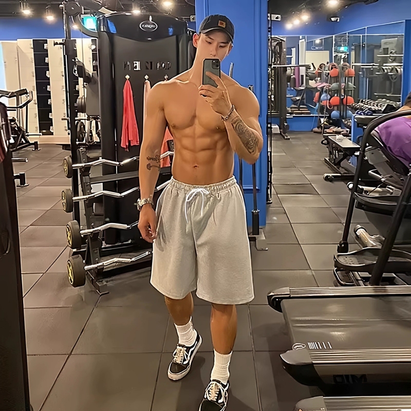 Plus Size 150kg Simple Sports Style Five-Point Shorts Men's Summer Running Fitness Basketball Training Loose Mid-Length Shorts