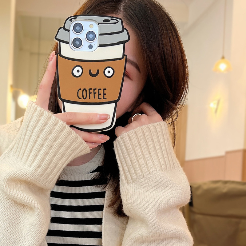 Foreign Trade European, American, and Korean Fun and Cute 3D Coffee Cup Phone Case Suitable for Apple iPhone 18/17/16/15/14 Plus 13/12/11 Pro Max Full-Cover Anti-Drop Protective Soft Case Foreign Trade European, American, and Korean Fun and Cute 3D Coffee Cup Phone Case Suitable for Apple iPhone 18/17/16/15/14 Plus 13/12/11 Pro Max Full-Cover Anti-Drop Protective Soft Case