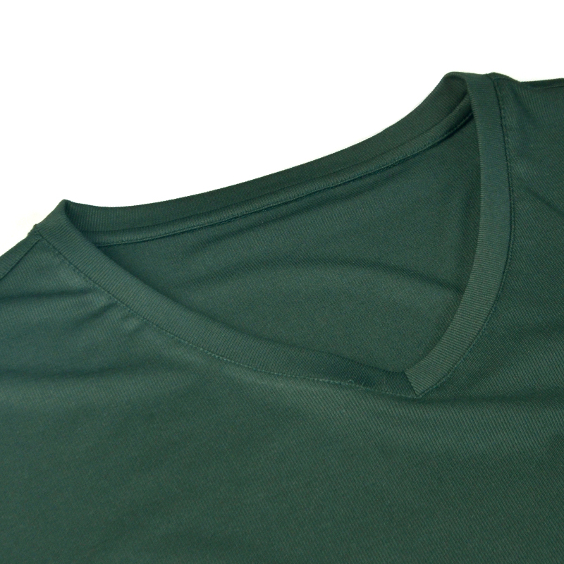 Magpiemens ngắn tay T-shirt mùa hè thường xuyên rắn V-cổ Edder cotton T-shirt loose-fitting nửa tay áo mới.