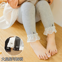 Baby Boy Baby Beats Bottom Pants Spring Autumn Thin can open crotch Large PP girl pants pure cotton 90% Sox pants outside