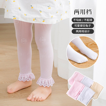 Baby hit bottom pants Summer thin Mesh Pants Baby Large Pp 90% Socks Pants Girl Lace Pants External Wearing of Anti-mosquito Pants