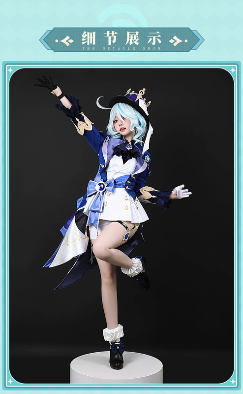 Genshin Impact cosplay Fontaine Thần Nước Funi Neve Carlos váy cosplay nữ