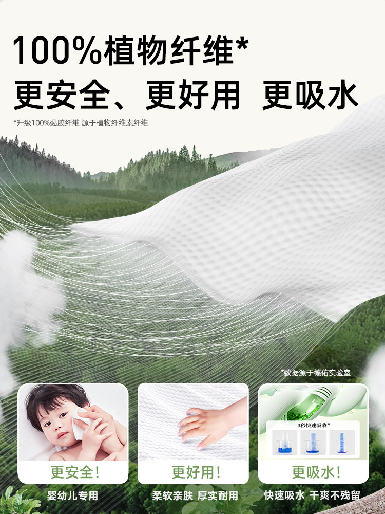 [Buy Now] Deeyeo Baby Soft Towels Hanging Face Towels Wall-Mounted Disposable Cleansing Towels 10 Packs