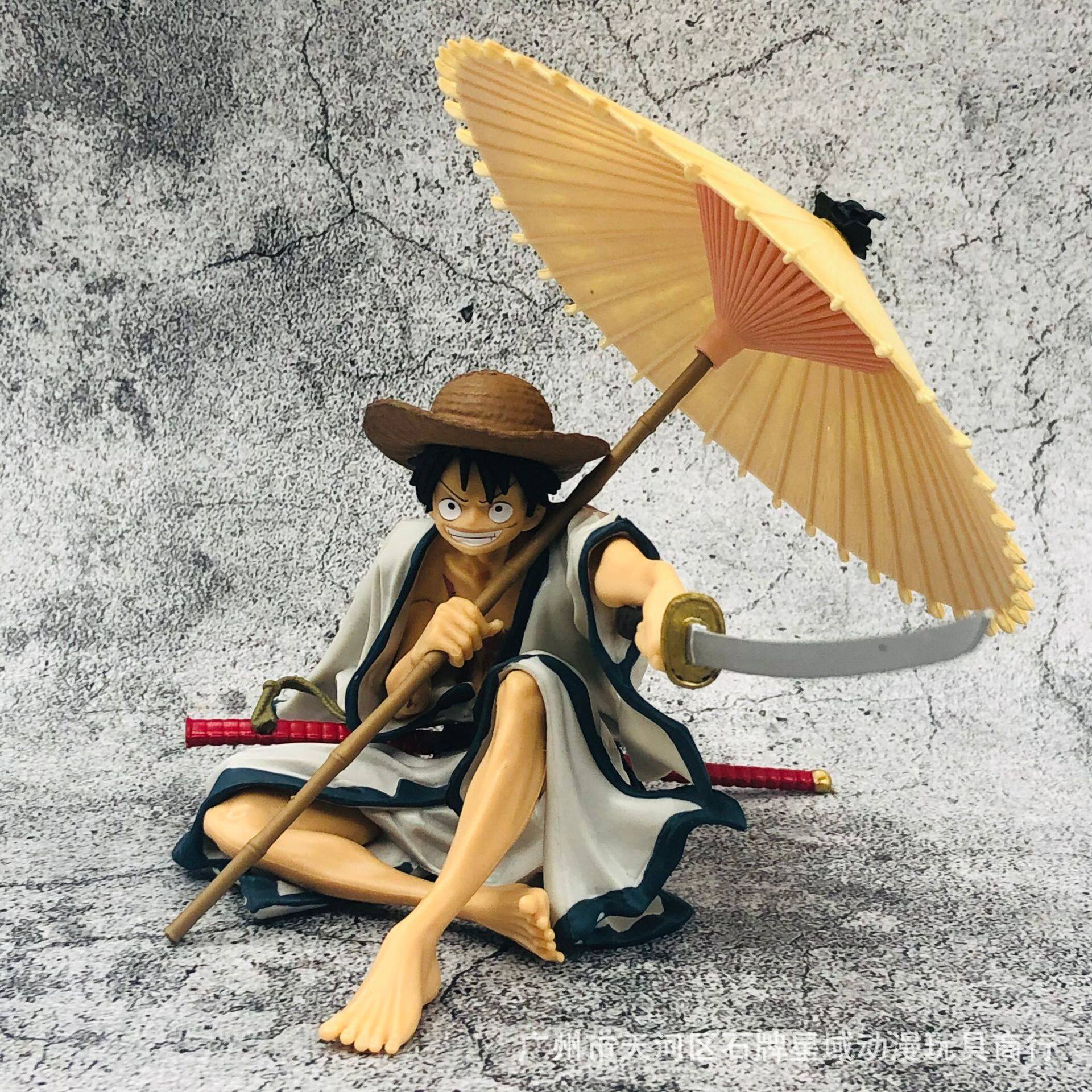 Cartoon Sea Thief Umbrella Ruff Sitting Top Duel BWFC2 Boxed Model Model Pendulum