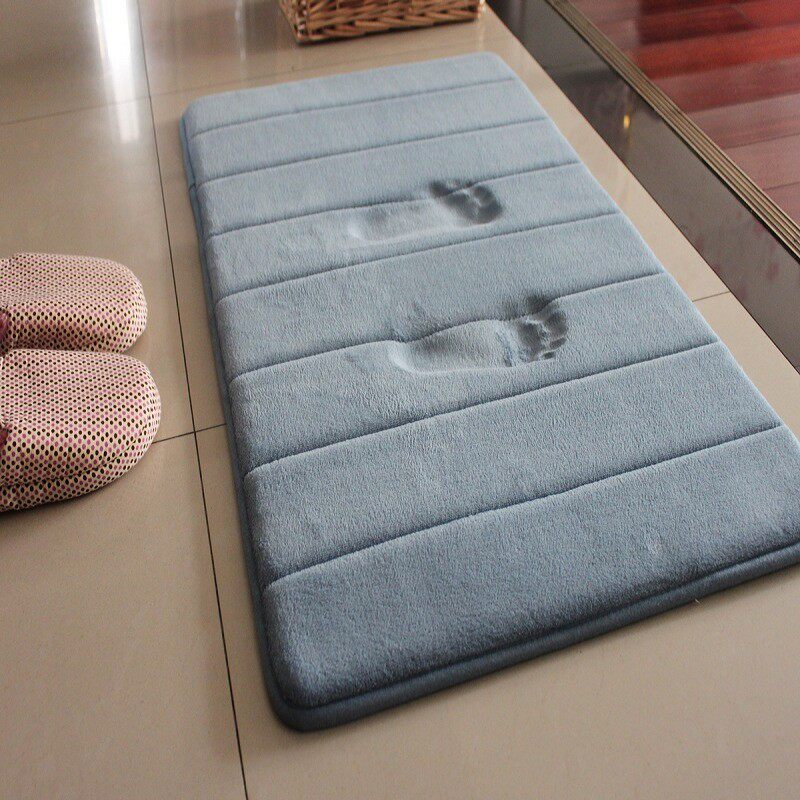 Makeup room water-absorbing artifact quick-drying slow-rebound non-slip toilet bathroom floor mat thickened door mat bathroom mat