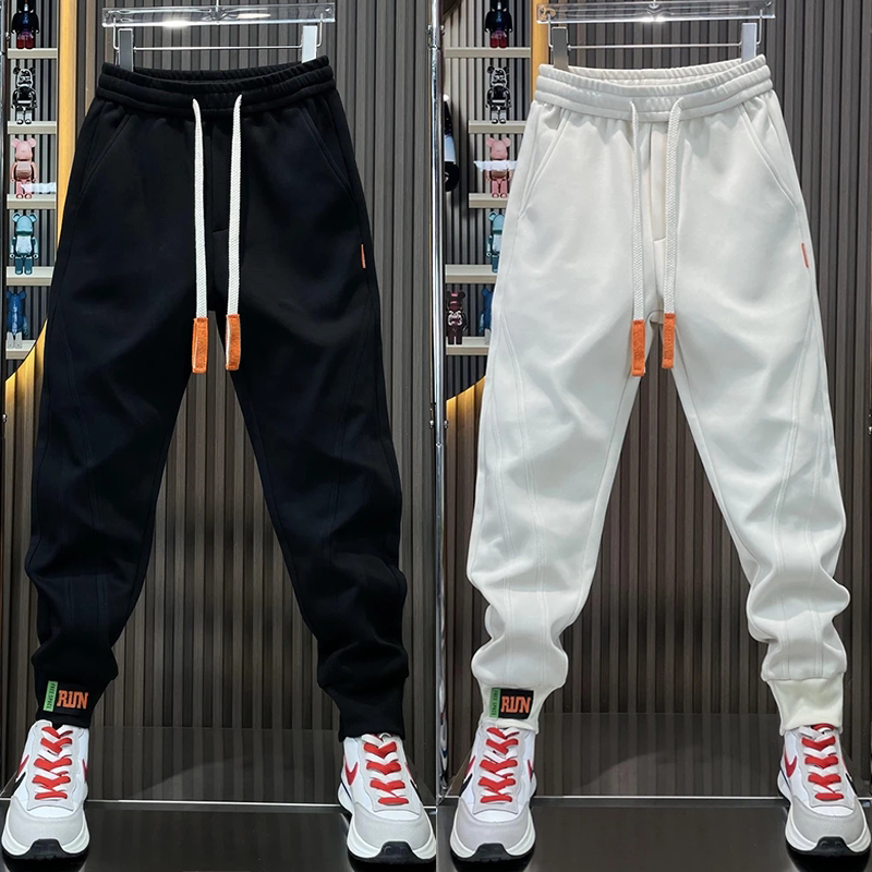 Trendy Brand Versatile Solid Color Jogger Pants for Men, New Spring Fashion Loose Sports Casual Pants, Simple Harem Sweatpants