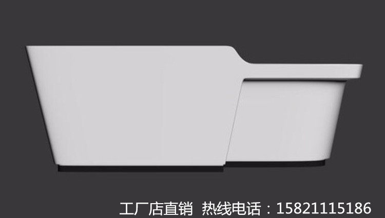 Shaped paint Front desk Reception desk Corner cash register counter Company desk Image table Semicircular service bar cabinet