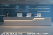 Company simple desk paint front desk reception desk Front desk cashier Welcome desk Bar custom marble