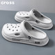 Branded Men's Croc Shoes Summer Non-Slip Anti-odor Casual Outerwear Beach Sandals Soft Bottom Toe Slippers Men's Style